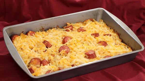Cheesy Hash Browns with Sausage