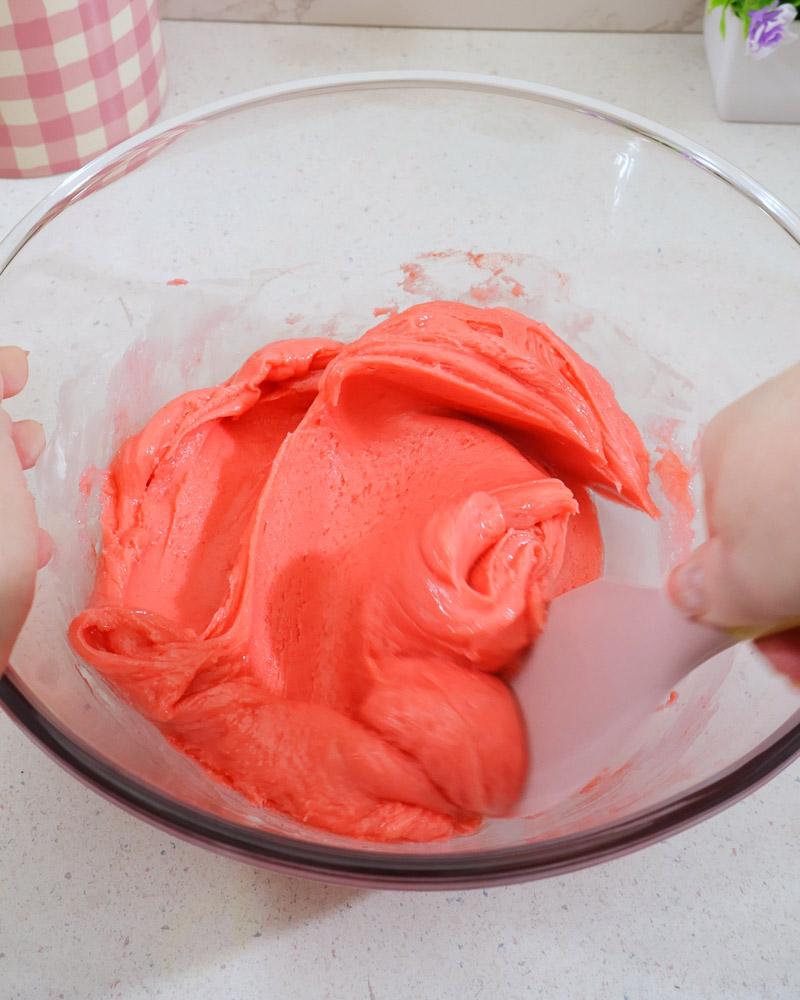 Mixture stirred together until uniform
