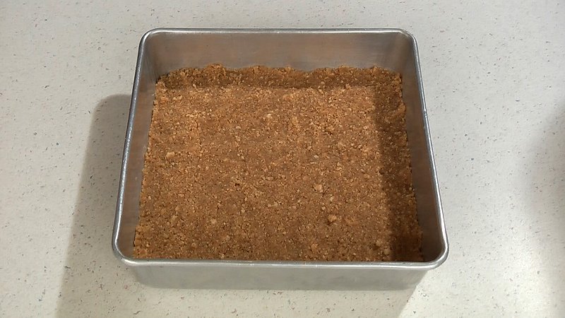 Press mixture into pan
