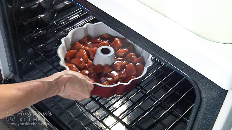 Bake in the preheated oven for 35-40 minutes or until the top is golden brown and the center is cooked through.