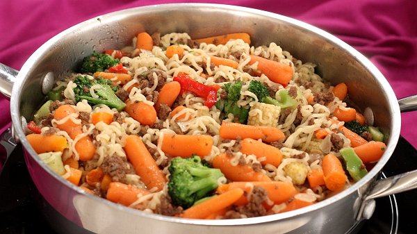 Ramen Noodle Skillet Dinner