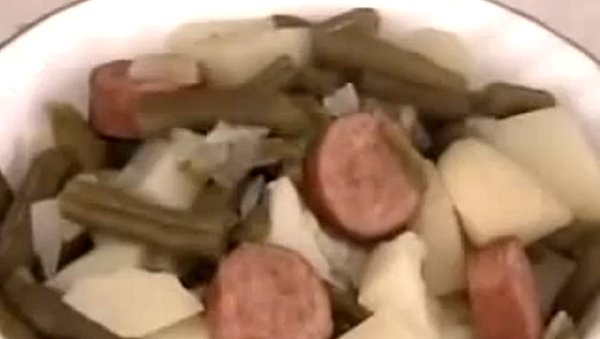 Smoked Sausage, Green Beans and Potatoes